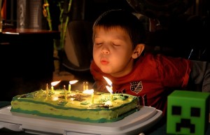 Birthday cake candles